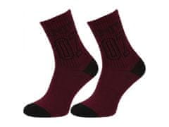 sarcia.eu Harry Potter Dámské dlouhé ponožky, 3 páry teplých ponožek, vínové, šedé, bílé OEKO-TEX 37-42 EU