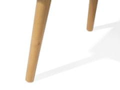 Beliani Bílý noční stolek se 2 zásuvkami ALABAMA menší