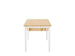 Beliani Rozkládací dřevěný jídelní stůl 119-159 x 75 cm LOUISIANA