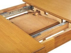 Beliani Rozkládací jídelní stůl 100/130 x 80 cm světlé dřevo TOMS