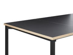 Beliani Rozkládací jídelní stůl 160/210 x 90 cm černý AVIS