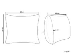 Beliani Polštář bavlna Japara 50x60 s polyesterovou výplní DIRAN