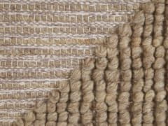 Beliani Sada 2 bavlněných polštářů 45 x 45 cm béžová ASLANAPA