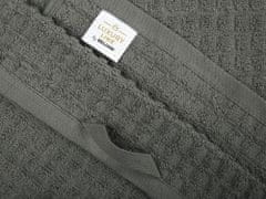 Beliani Sada 4 šedých bavlněných ručníků ATAI