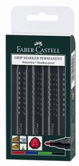 Faber-Castell Popisovač Grip Permanent kulatý 4 set