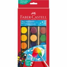 Faber-Castell Vodové barvy 21 barevné, 30mm