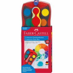 Faber-Castell Vodové barvy stavebnicové červené 12 barevné