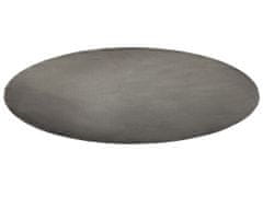 Beliani Kulatý viskózový koberec, 140 cm, tmavě šedý GESI II