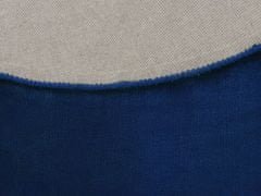 Beliani Kulatý viskózový koberec, 140 cm, tmavě modrý GESI II