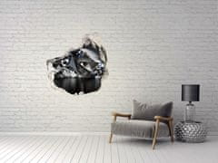 Wallmuralia Samolepící díra na stěnu nálepka Diamanty 75x75 cm