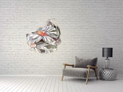 Wallmuralia 3D díra na zeď Nálepka heřmánek 100x100 cm