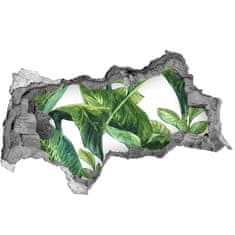 Wallmuralia Díra 3D foto tapeta nálepka Listí 115x88 cm