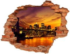 Wallmuralia Fototapeta díra na zeď 3D Brooklynský most 120x93 cm