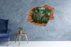 Wallmuralia Díra 3D foto tapeta nálepka Mlha v lese 90x70 cm