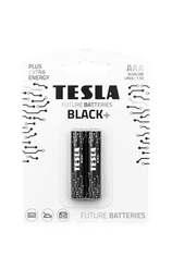 Tesla Batteries AAA BLACK+ alkalické mikrotužkové baterie, 2ks
