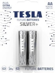 Tesla Batteries AA SILVER+ alkalické tužkové baterie, 2ks