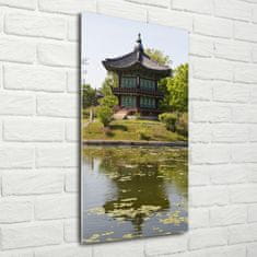 Wallmuralia Vertikální Foto obraz sklo tvrzené Japonský park 50x100 cm 4 úchytky