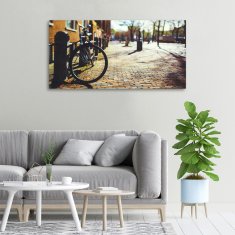 Wallmuralia Foto-obraz canvas do obýváku Kolo Amsterdam 100x50 cm