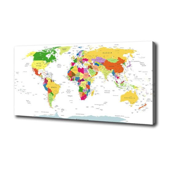 Wallmuralia Foto obraz canvas Mapa světa