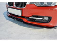Maxton Design spoiler pod přední nárazník ver.1 pro BMW řada 3 F30, černý lesklý plast ABS