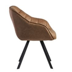 Bruxxi Jídelní židle Gepo, textil, béžová