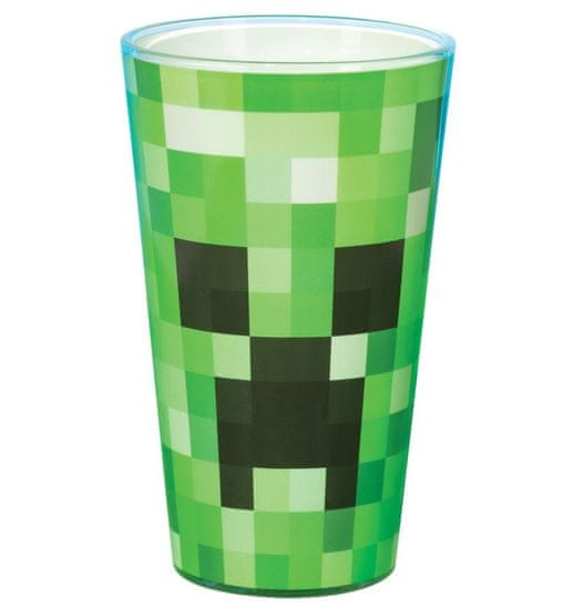 CurePink Sklenice Minecraft: Creeper (objem 450 ml)