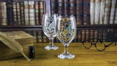 CurePink Proměňovací sklenice Harry Potter: Hogwarts - Bradavice (objem 200 ml)