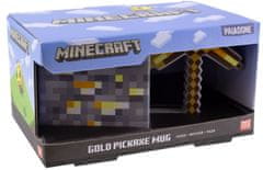 CurePink 3D keramický hrnek Minecraft: Gold Pickaxe (objem 350 ml)