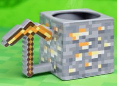 CurePink 3D keramický hrnek Minecraft: Gold Pickaxe (objem 350 ml)