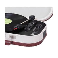 Trevi Gramofon , TT 1020 BT BG, kufříkový, otáčky 33/45/78, USB, Bluetooth, stereofonní reproduktory, 230 V, barva béžová