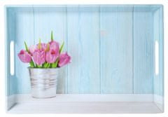 Kesper Servírovací tác s motivem tulipánů 50 x 35 cm