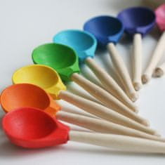 Ulanik Dřevěná sada "Wooden colourful spoons" 12 ks