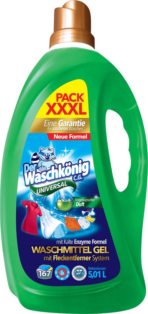 Waschkönig Universal prací gel 5,01 l - 167 praní