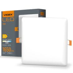VIDEX Vestavné stropní svítidlo LED 15W 1650lm 4000K Neutrální bílá