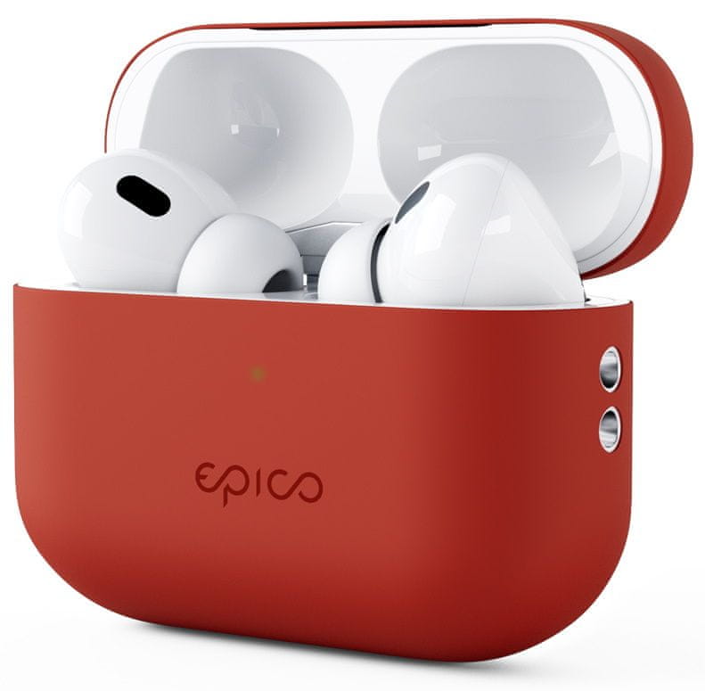 Levně EPICO silikonové pouzdro pro Airpods Pro 2 - červené, 9911101400018