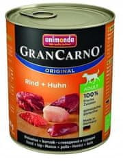 Animonda Grancarno Original Rind + Huhn 800 g konzerva pro psy s hovězím a kuřecím masem