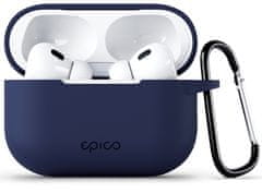 EPICO silikonové pouzdro pro Airpods Pro 2 s karabinou - tmavě modré, 9911101600026