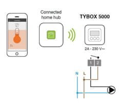 Delta Dore TYBOX 5000 Pack, internetový termostat