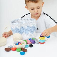 Ulanik Montessori dřevěná hračka "Colours and Sizes"
