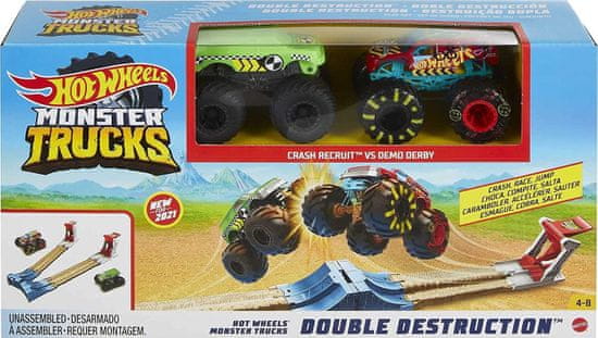 Hot Wheels Monster trucks Dvojitá destrukce Herní set