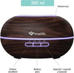TrueLife AIR Diffuser D5 Dark, aroma difuzér a zvlhčovač vzduchu