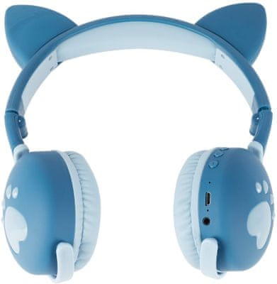  mozos KID-DOG-BT modern gyerek fejhallgató Bluetooth handsfree funkció 15 órás akkumulátor üzemidő korlátozott hangerő 