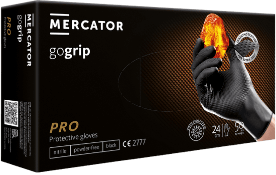 MERCATOR MEDICAL GOGRIP Ochranné nitrilové rukavice 50ks