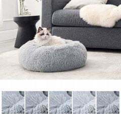Korbi Polštář, pelíšek pro psy nebo kočky, odstíny šedé, 50 cm x 50 cm
