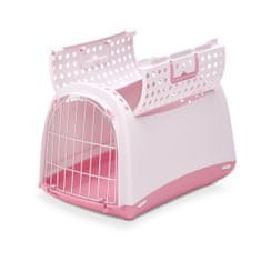 IMAC Přepravka pro kočky a psy plastová - Cabrio růžová - D 50 x Š 32 x V 34,5 cm