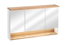 COMAD Zrcadlová skříňka 120 cm Comad Bahama White 843, dub/bílá lesk BAHAMA WHITE 843 FSC