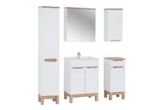 COMAD Comad Koupelnová skříňka s košem na prádlo BALI WHITE 804, 187x35x33 cm, bílá lesk BALI WHITE 804 FSC