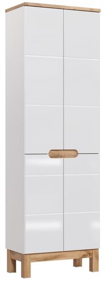 COMAD Comad Koupelnová skříňka vysoká BALI WHITE 805, 187x60x33 cm, bílá lesk BALI WHITE 805 FSC