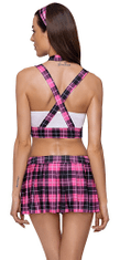 Cottelli Collection Emily School Girl (Pink), roleplay erotický kostým školačka S