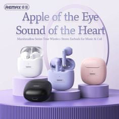 REMAX Bezdrátová sluchátka Remax TWS-19, růžové
